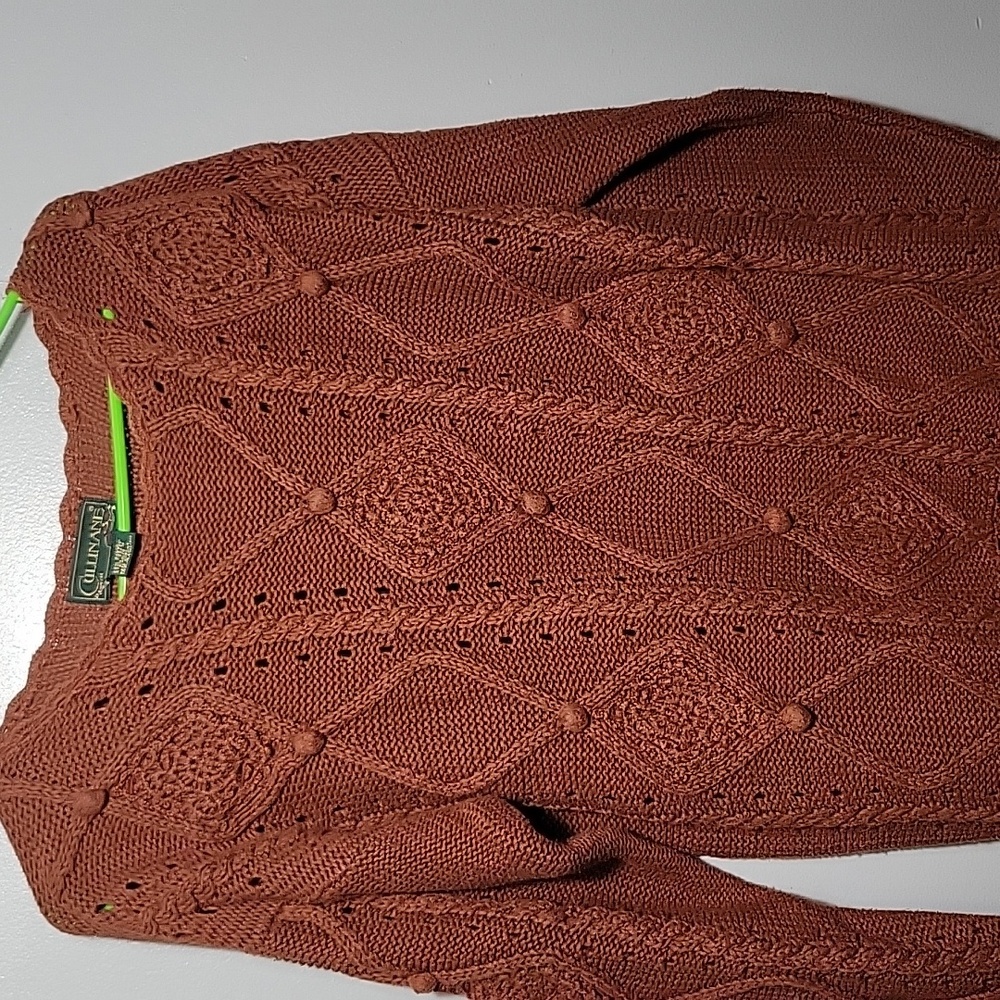 Vtg cable knit sweater S. Mix Cotton - Picture 4 of 4